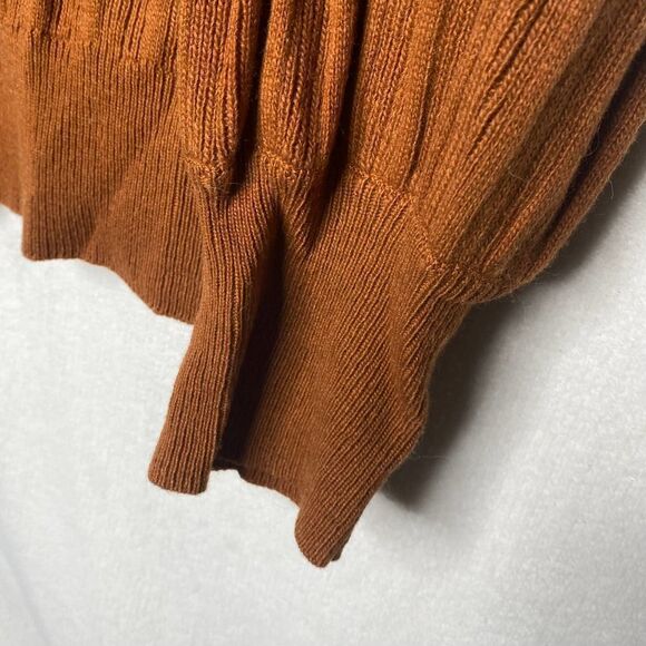 Topshop Drop Armhole Knit Crew Neck Ribbed Long Sleeve Sweater Size 8/10 Medium - Picture 7 of 10